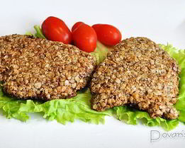 Печень, жаренная в овсяной панировке