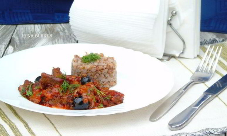 Рецепт печенки в пикантном соусе