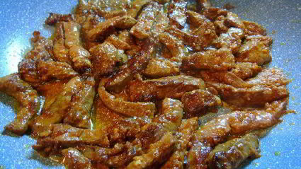 печенка в пикантном соусе