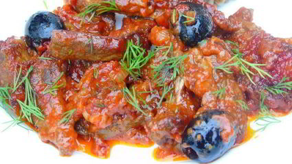 печенка в пикантном соусе