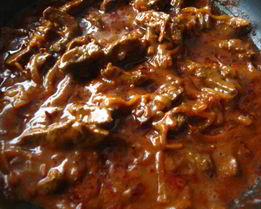 Телячья печень в восточном стиле