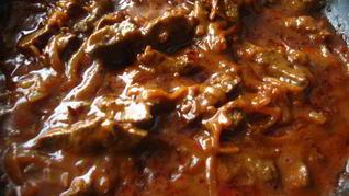 Телячья печень в восточном стиле