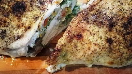 запеченные куриные грудки с печенью