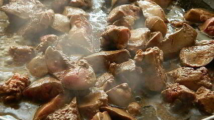 жареная картошечка с печенью