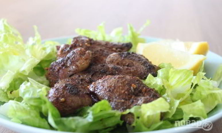 Рецепт жареной куриной печени