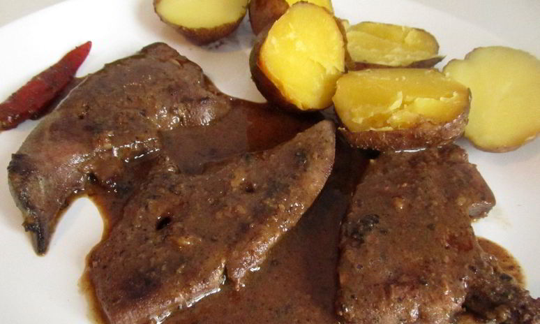 Рецепт жареной телячьей печени