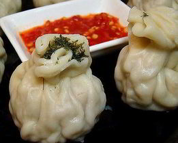 Хинкали с грибами