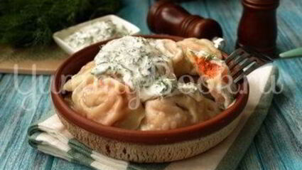 пельмени с лососем