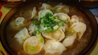 Пельмени с зеленью