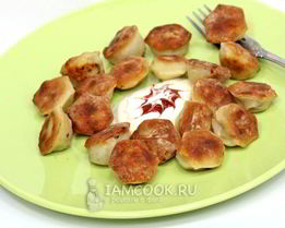 Пельмени жареные в мультиварке
