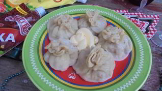 Пикантные паровые пельмени с картофелем и мясом