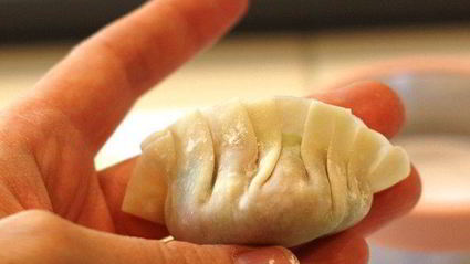 японские жареные пельмени