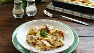 Жареные пельмени в духовке