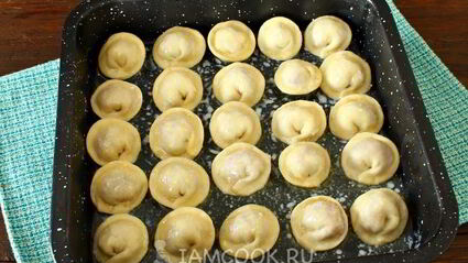 жареные пельмени в духовке