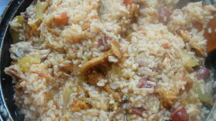 джамбалайя с лисичками