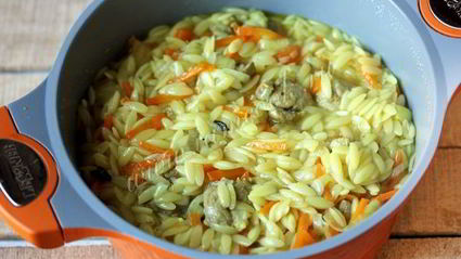 ложный плов из пасты орзо