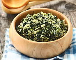 Пилав со шпинатом