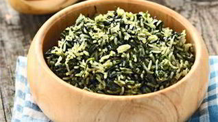 Пилав со шпинатом