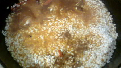 плов фантазия с мясом и грибами