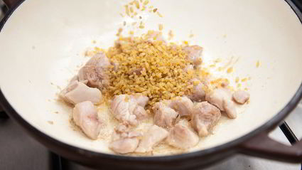 плов из булгура с курицей