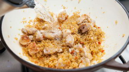 плов из булгура с курицей