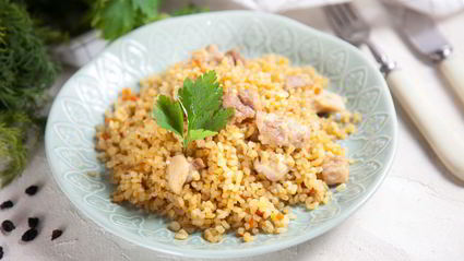 плов из булгура с курицей