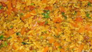 Плов из чечевицы