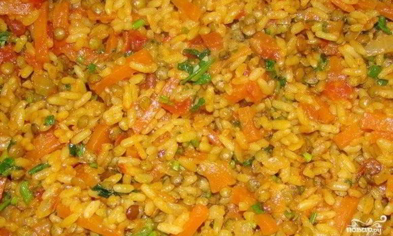 Рецепт плова из чечевицы