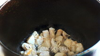 плов из перловки с курицей