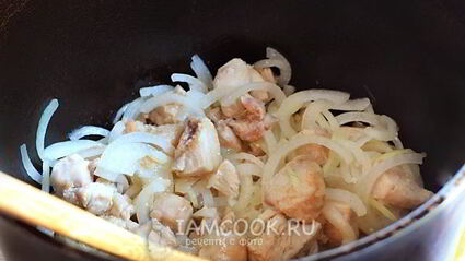 плов из перловки с курицей