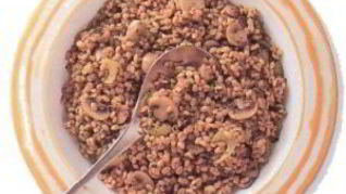 Плов из ячменя с грибами