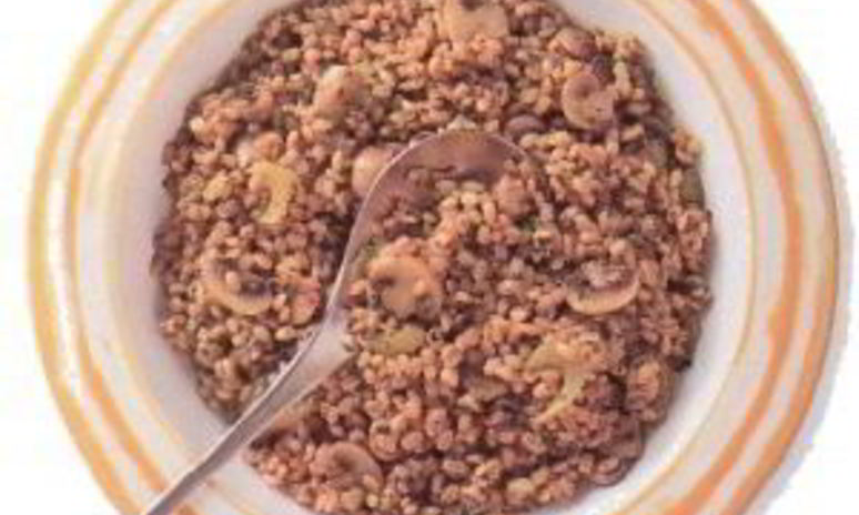 Рецепт плова из ячменя с грибами