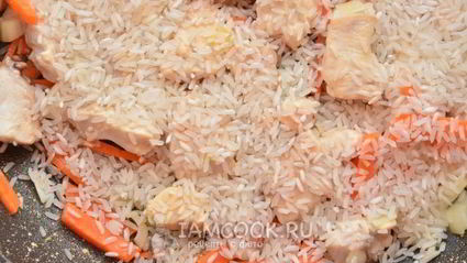 плов по-азербайджански с курицей