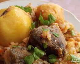 Плов с айвой