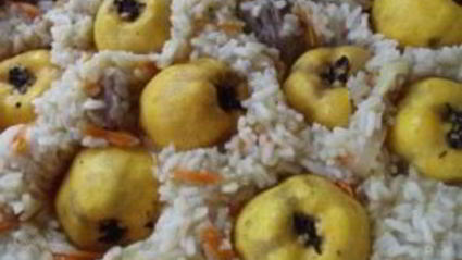 плов с айвой