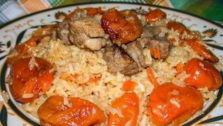 Плов с курагой