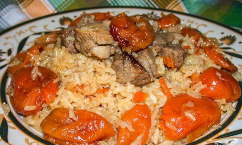 Рецепт плова с курагой