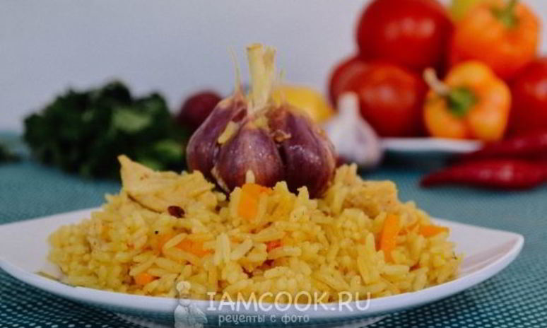 Рецепт плова с куриной грудкой