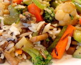 Плов с курицей и кабачками