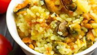 Плов с мидиями по-восточному