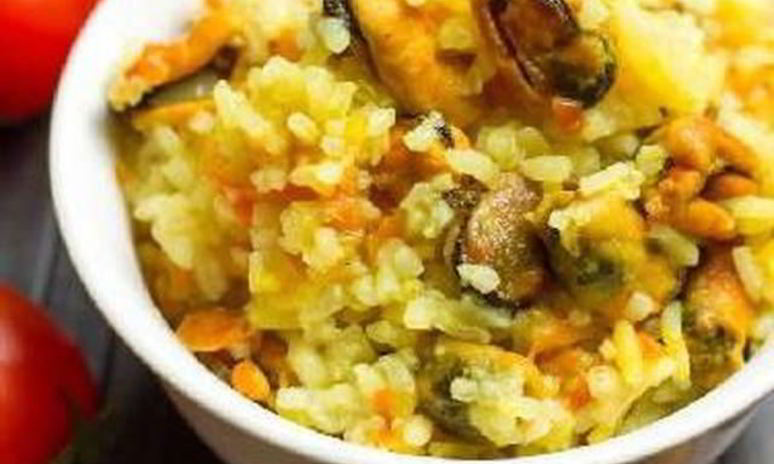 Рецепт плова с мидиями по-восточному