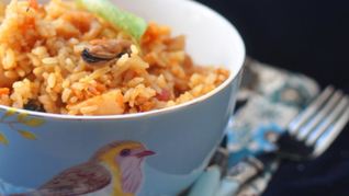 Плов с морепродуктами