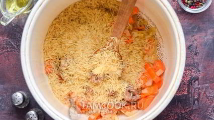 плов с тушенкой в мультиварке