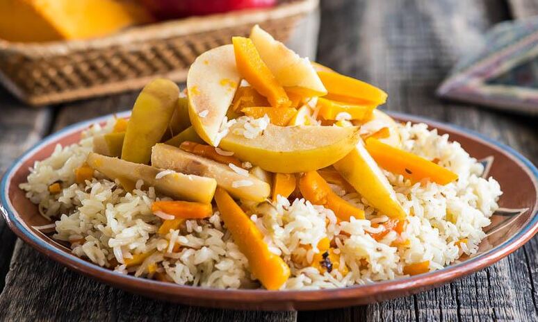 Рецепт плова с тыквой и айвой