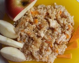 Плов с яблоками и тыквой