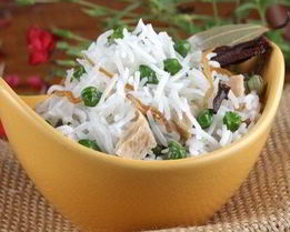 Пулао — плов с зеленым горошком