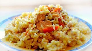 Вкусный плов с курицей в мультиварке