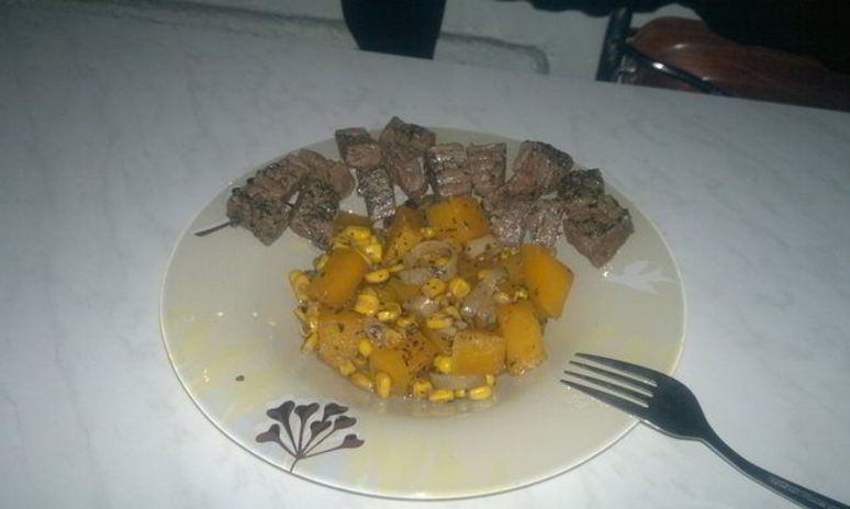 Рецепт быстрого рагу из тыквы и кукурузы и говядина тушеная в прованских травах