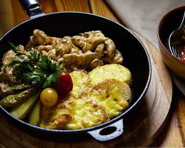 Фрикасе из курицы с картофелем