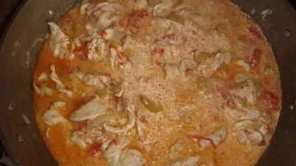 фрикасе из курицы с овощами